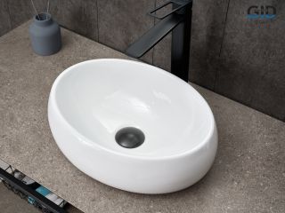 Раковина Gid N9030ds 51235 накладная белая 40x30x13.5